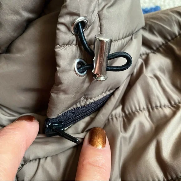 🍂 ZARA TAUPE HOODED PUFFER JACKET! - Picture 11 of 16